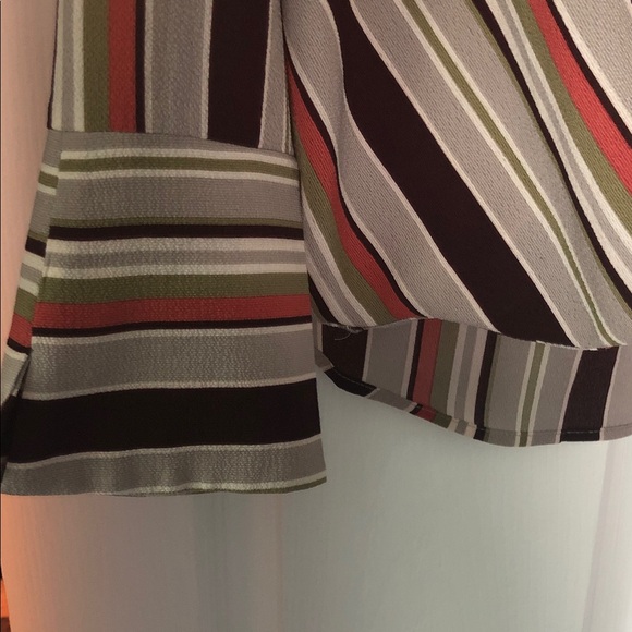Monteau Multicolor Striped Blouse - Picture 3 of 5